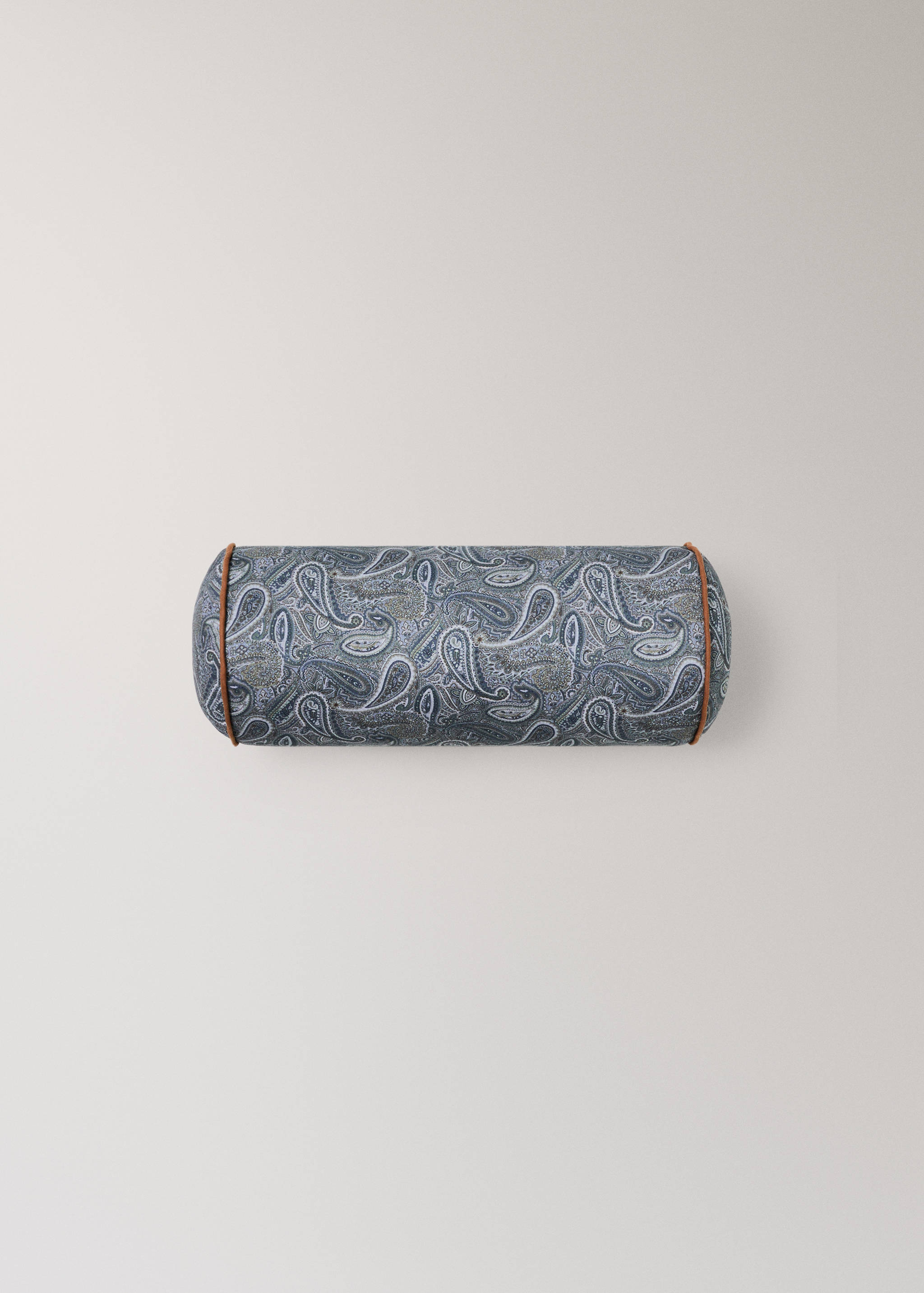 Cotton paisley cylindrical cushion - Article without model