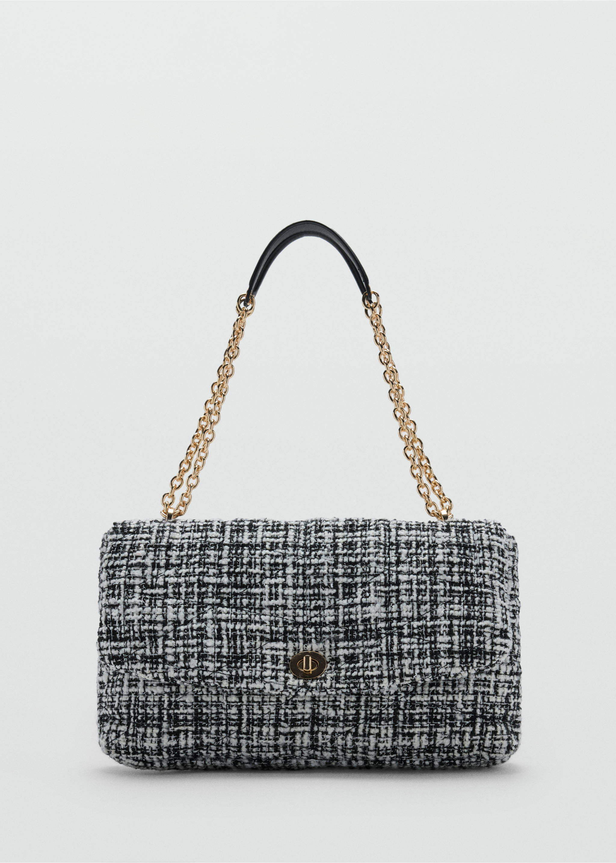 Large tweed handbag - Article without model, Black. Ref: 37065875-00.