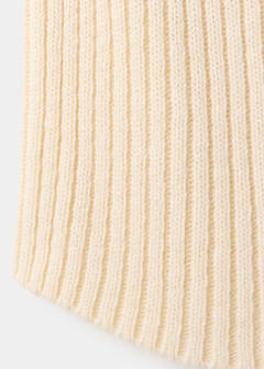 Turtleneck ribbed gilet — Ecru 7