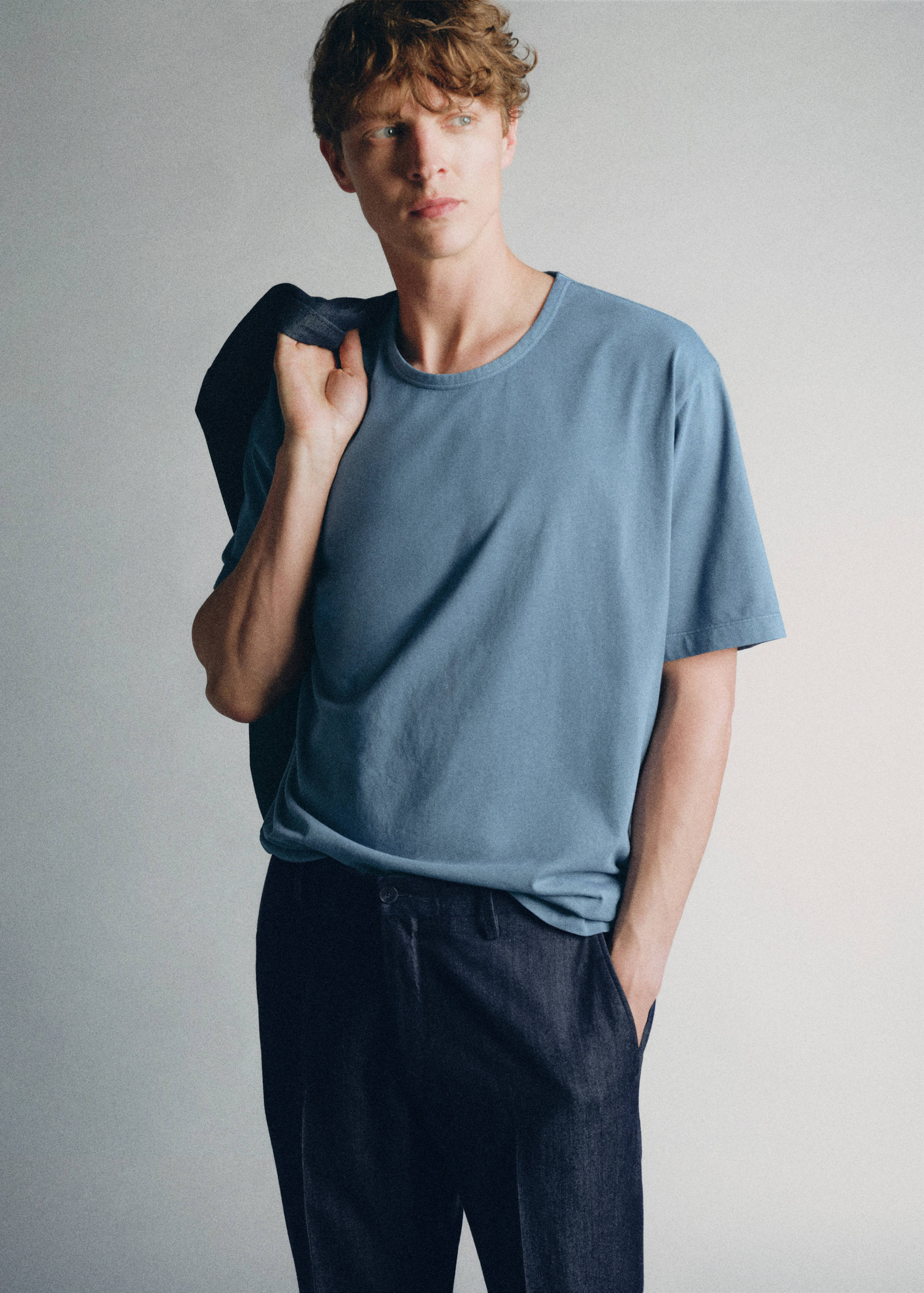 100% cotton T-shirt regular fit - Medium plane