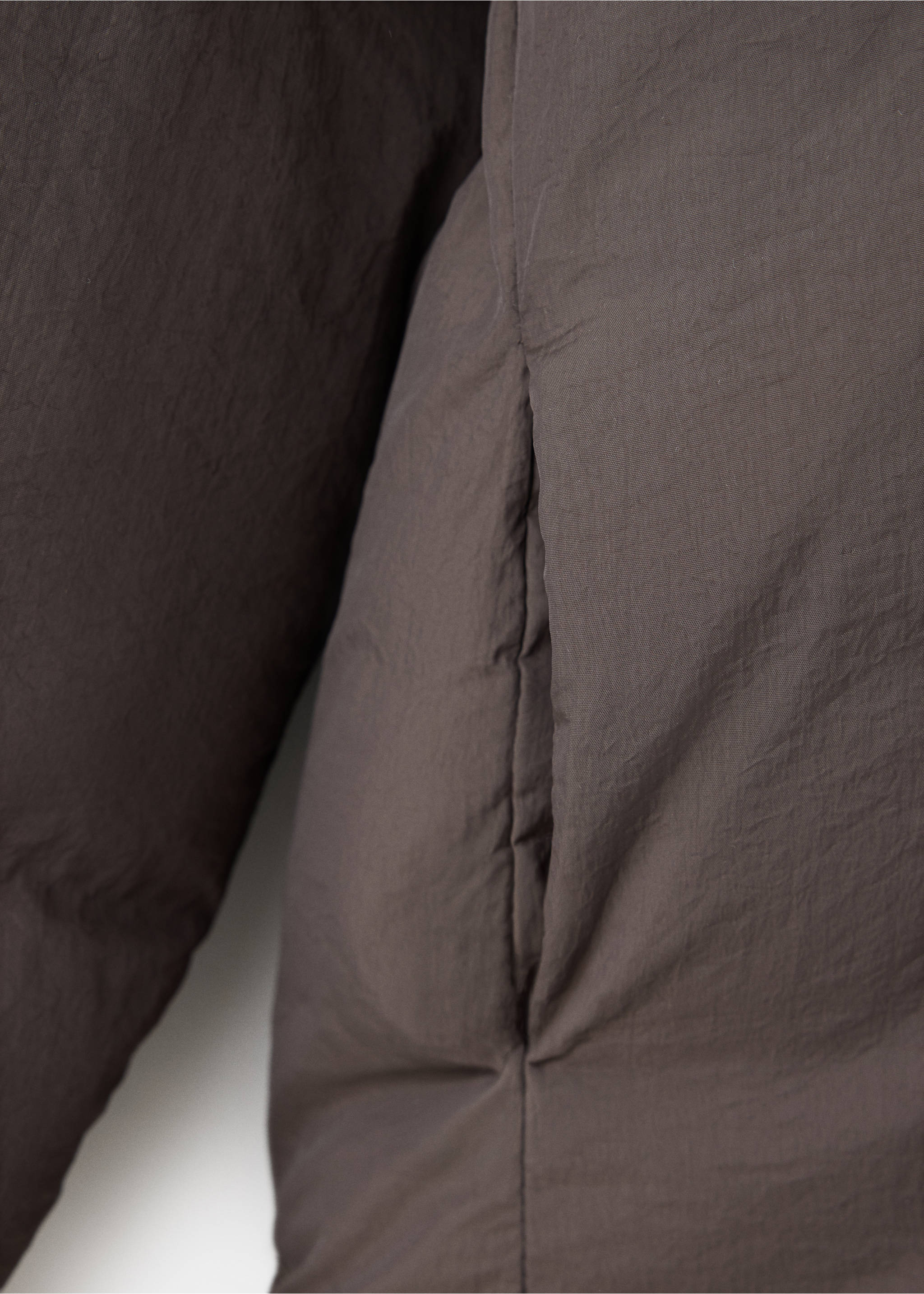 Hooded coat - Details of the article 0, Chocolate. Ref: 37065971-00.