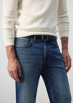 Pola selvedge regular-fit jeans — Medium Blue 4