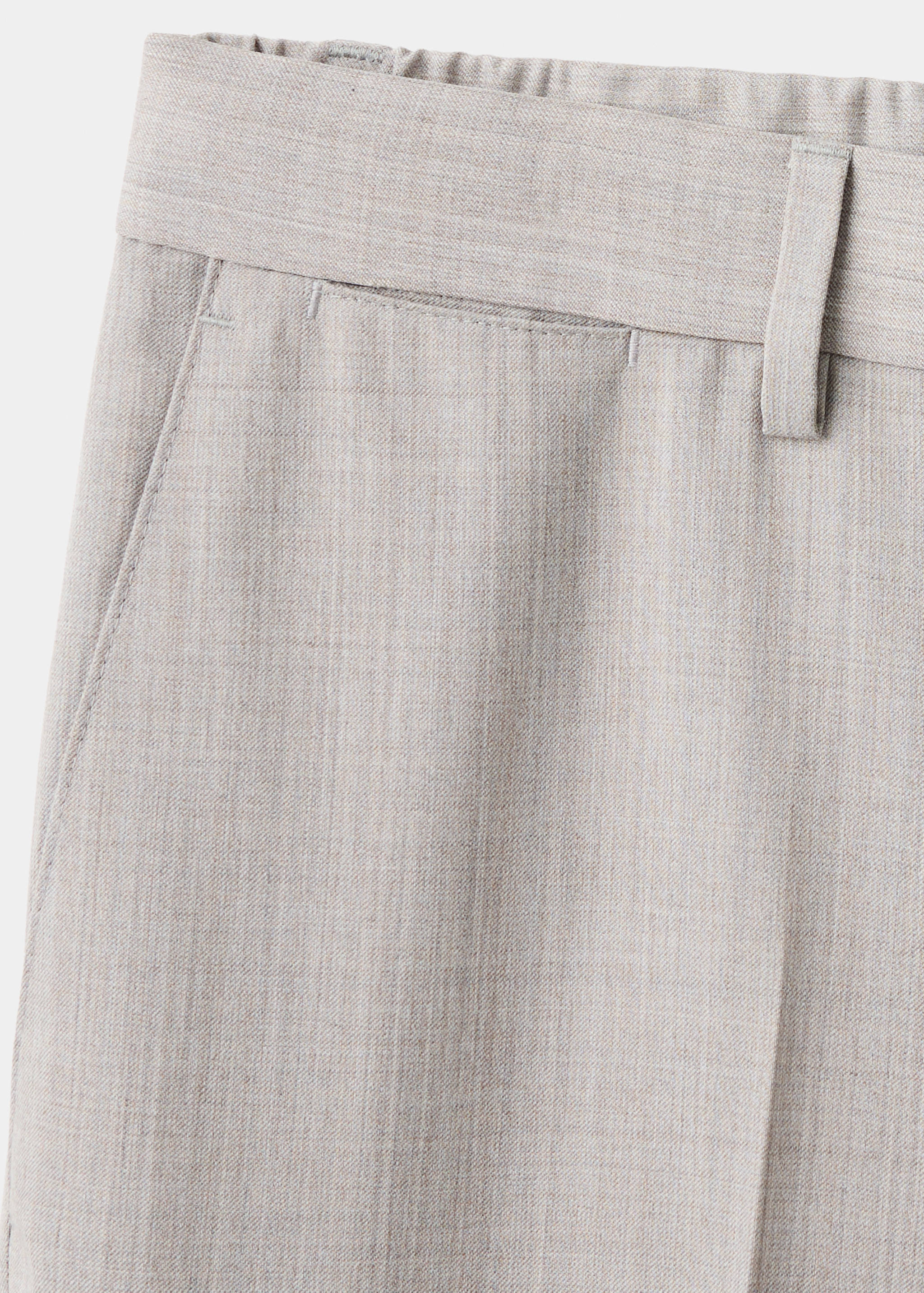 Regular-fit wool-blend trousers - Details of the article 0