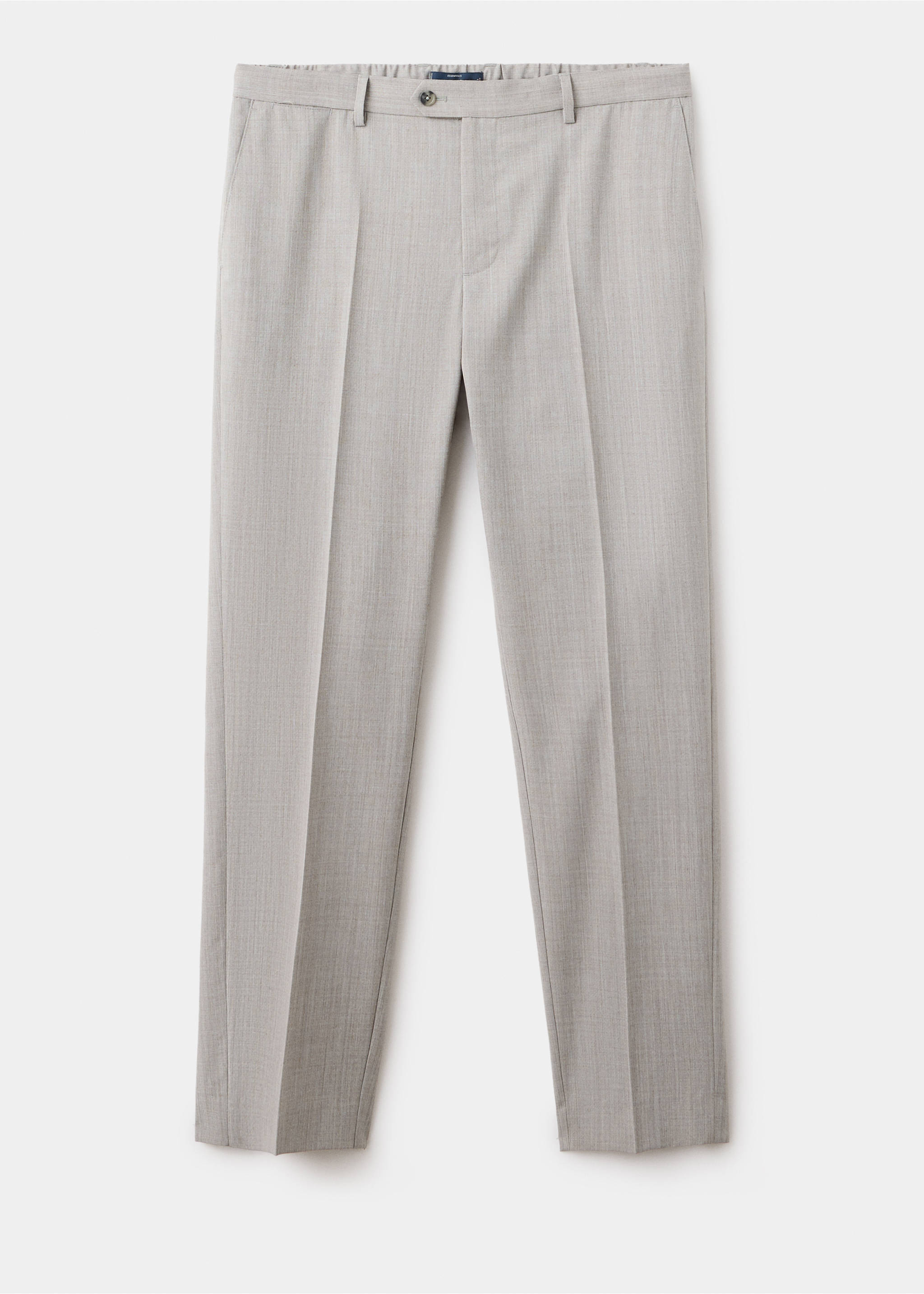 Regular-fit wool-blend trousers - Article without model, Light/Pastel Grey. Ref: 37065975-00.