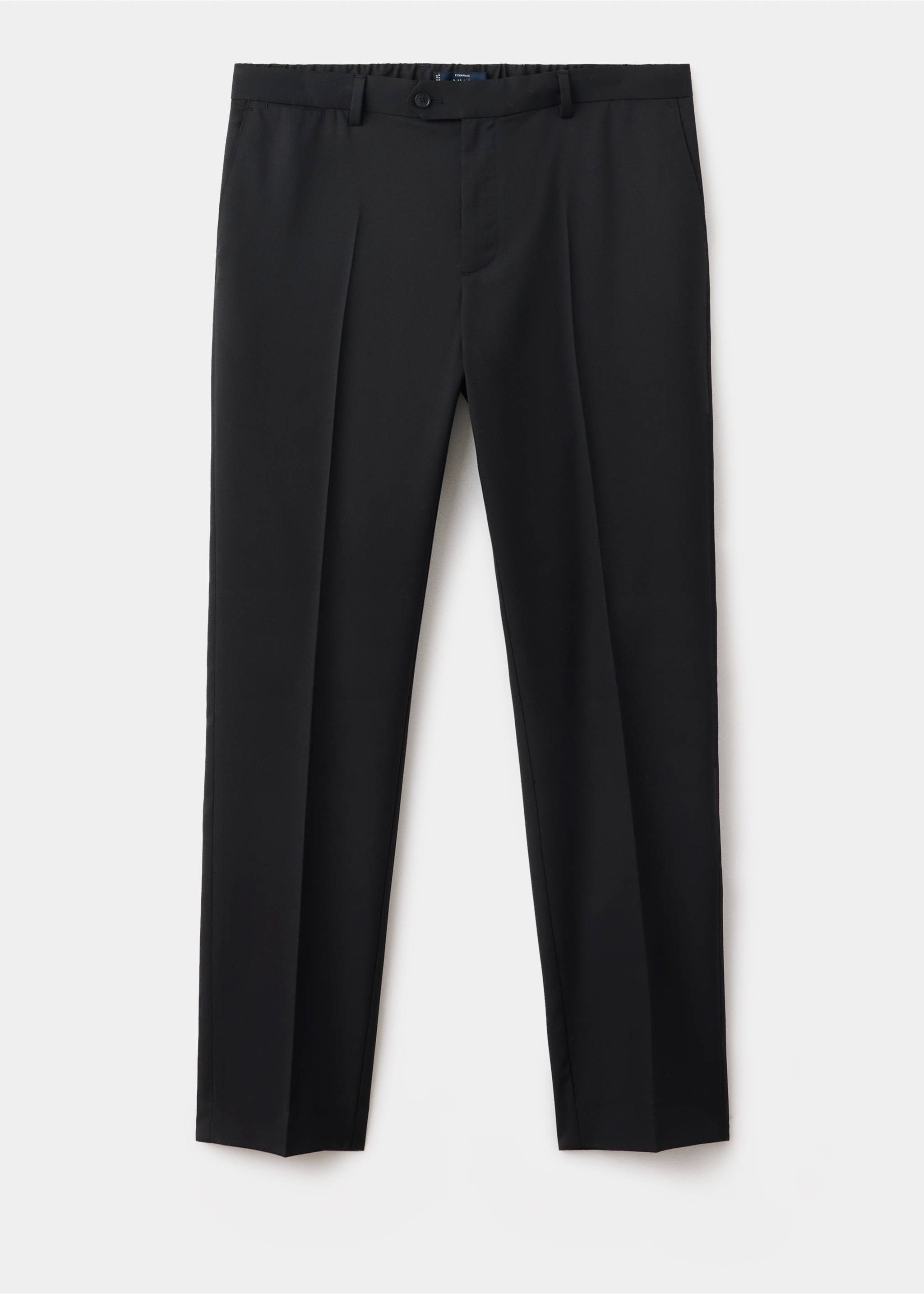 Regular-fit wool-blend trousers - Article without model, Black. Ref: 37065975-00.