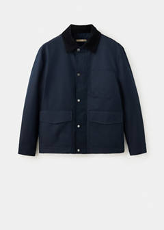 Water-repellent cotton blend jacket — Night Blue 8