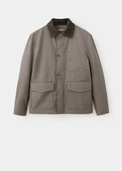Water-repellent cotton blend jacket — Mink Grey 8