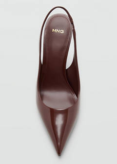 Patent heeled shoes — Brown 5