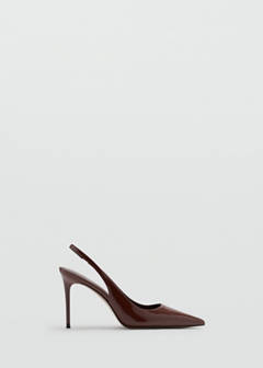 Patent heeled shoes — Brown 1
