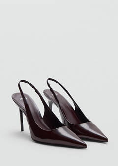 Patent heeled shoes — Burgundy 2