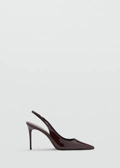 Patent heeled shoes — Burgundy 1