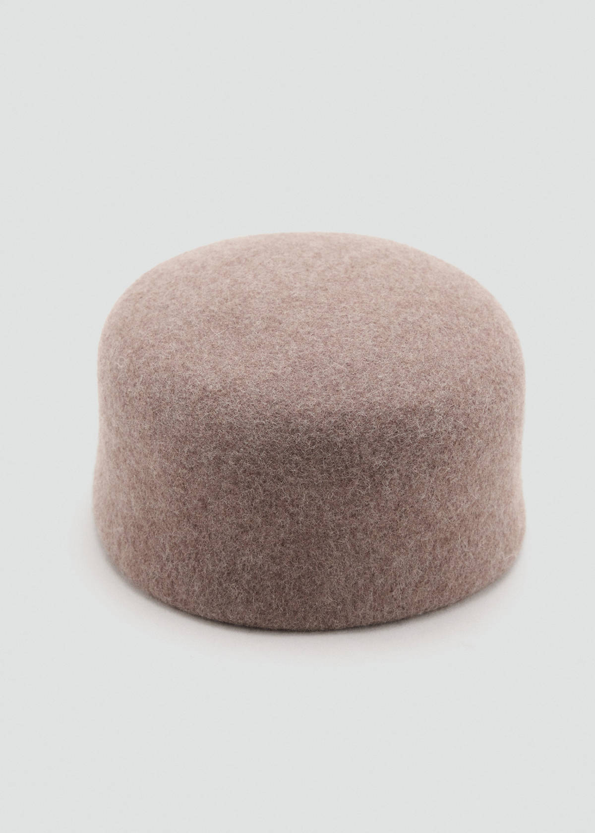 100% wool pillbox hat — Medium Brown