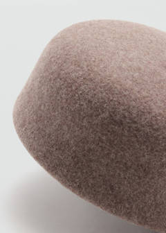 100% wool pillbox hat — Medium Brown 3