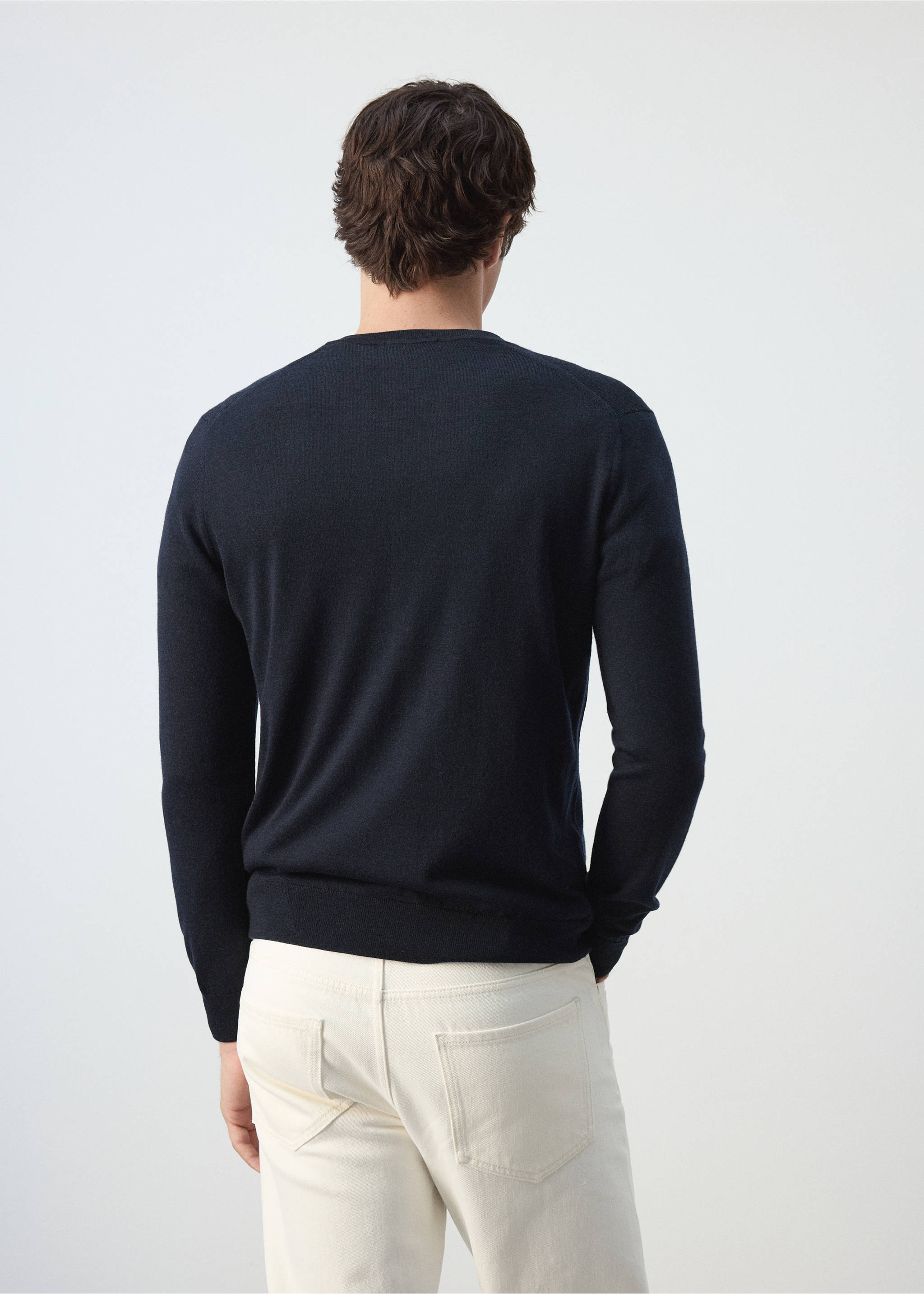 Pull willyv-i - Verso de l’article, Bleu marine. Ref: 37065980-00.