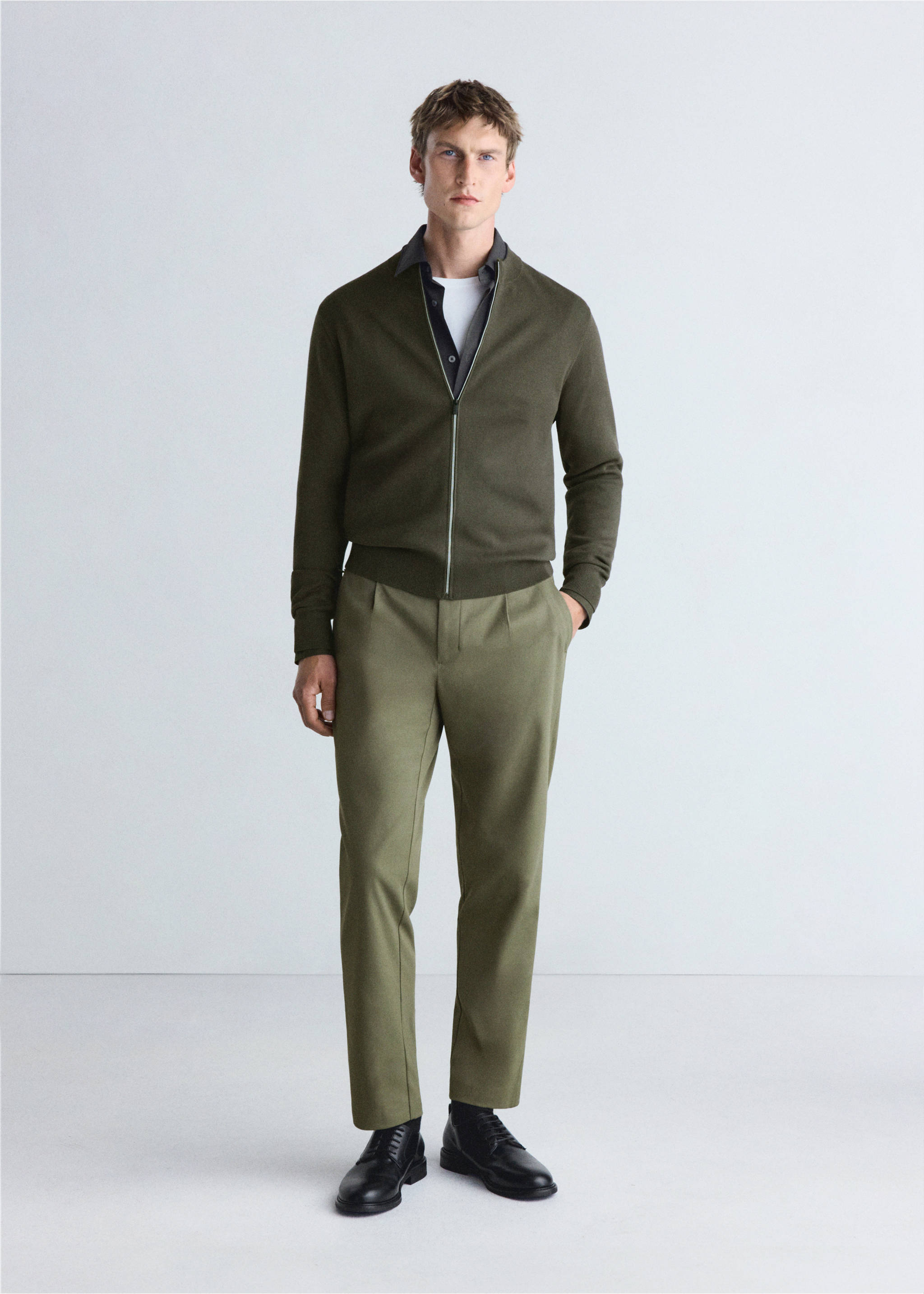 Cardigan luxusc - General plane, Dark Green. Ref: 37065981-00.