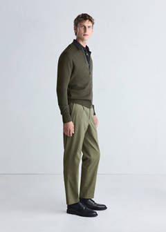 Comfort stretch knit cardigan — Dark Green 5
