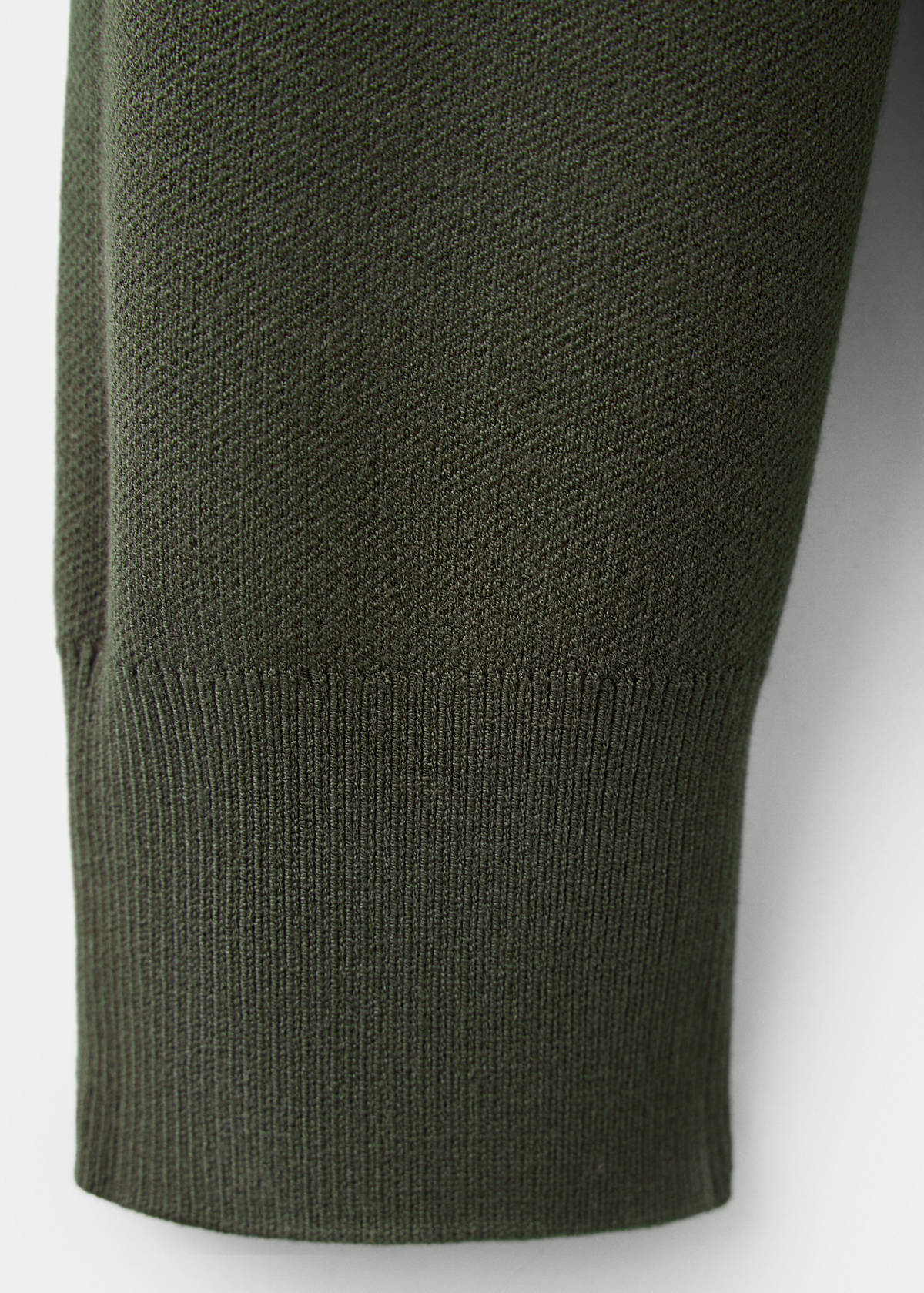 Comfort stretch knit cardigan — Dark Green