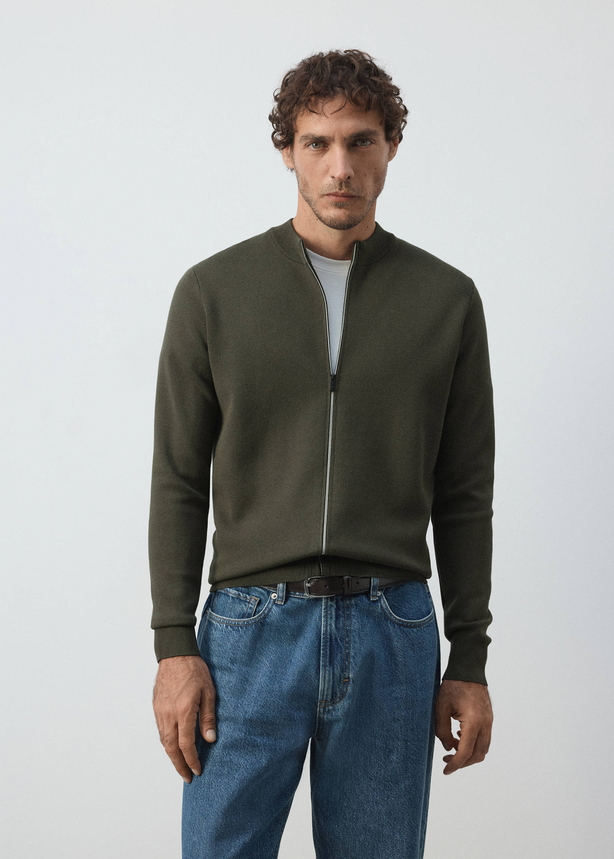 Comfort stretch knit cardigan - Medium plane