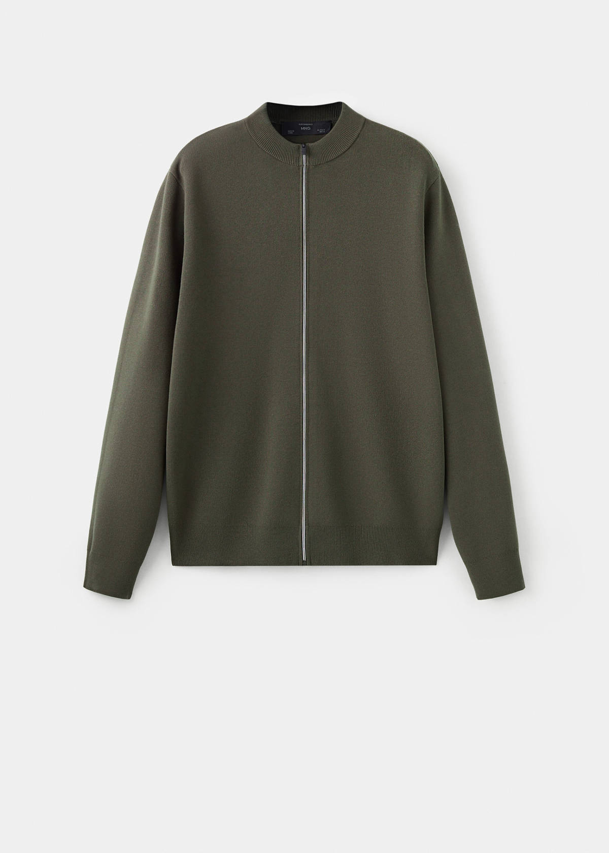 Comfort stretch knit cardigan — Dark Green