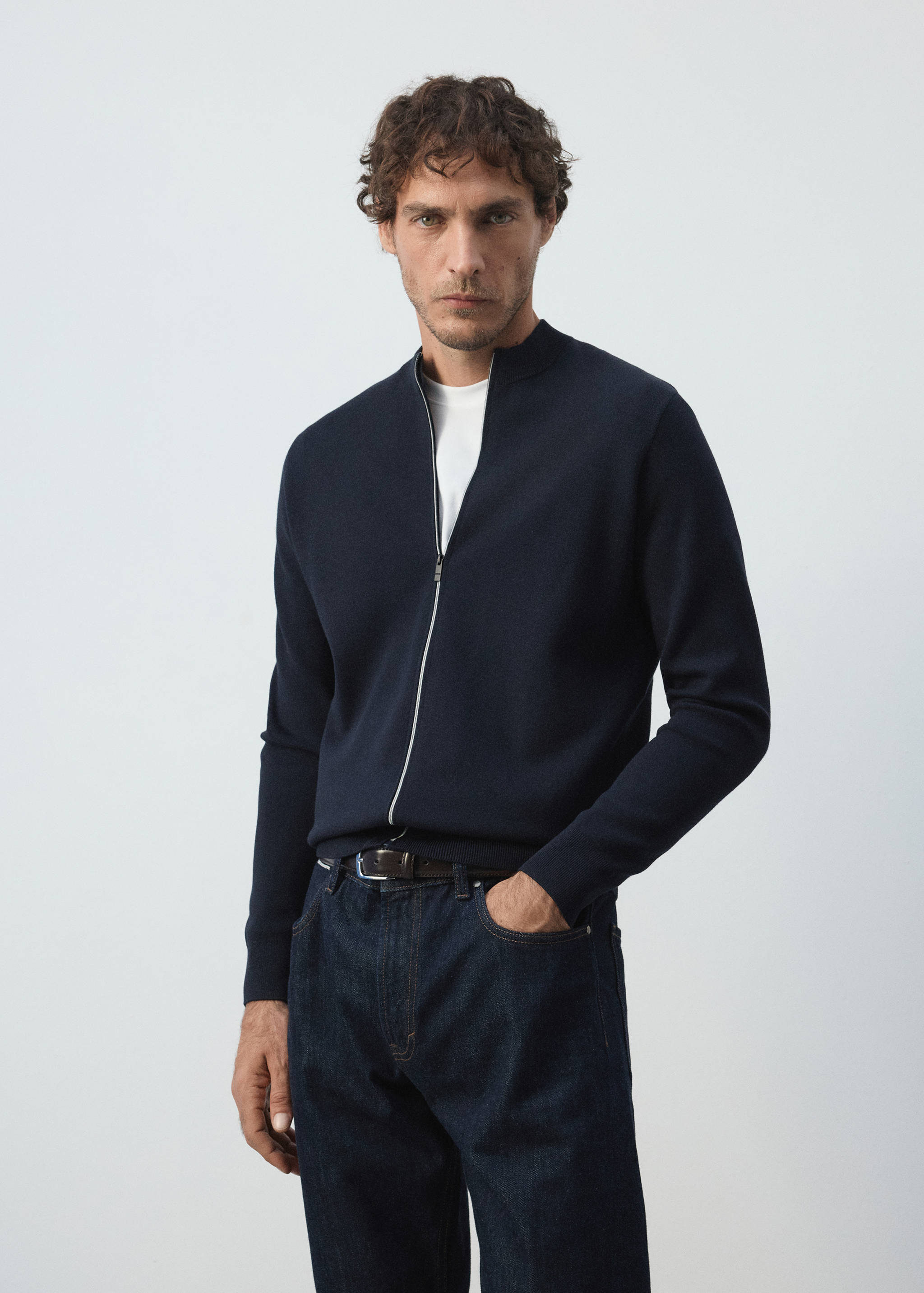 Comfort stretch knit cardigan - Medium plane