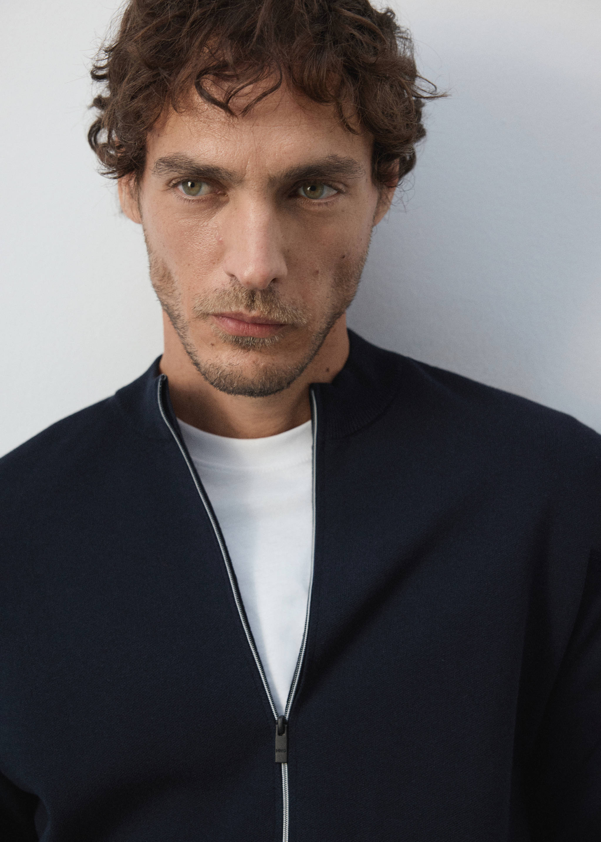 Comfort stretch knit cardigan - Details of the article 1