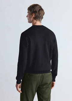 Comfort stretch knit cardigan — Black 3