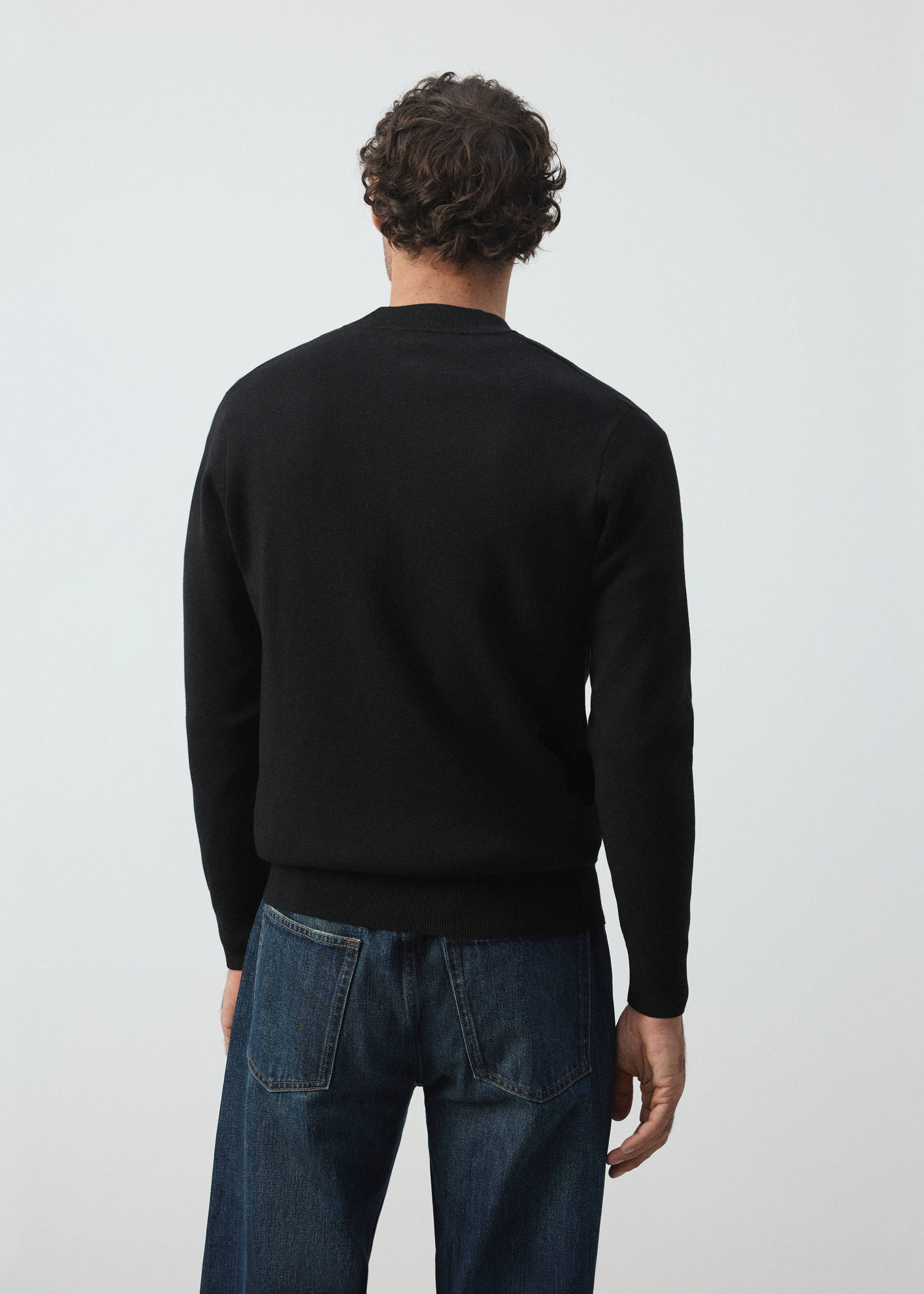 Comfort stretch knit cardigan - Reverse of the article