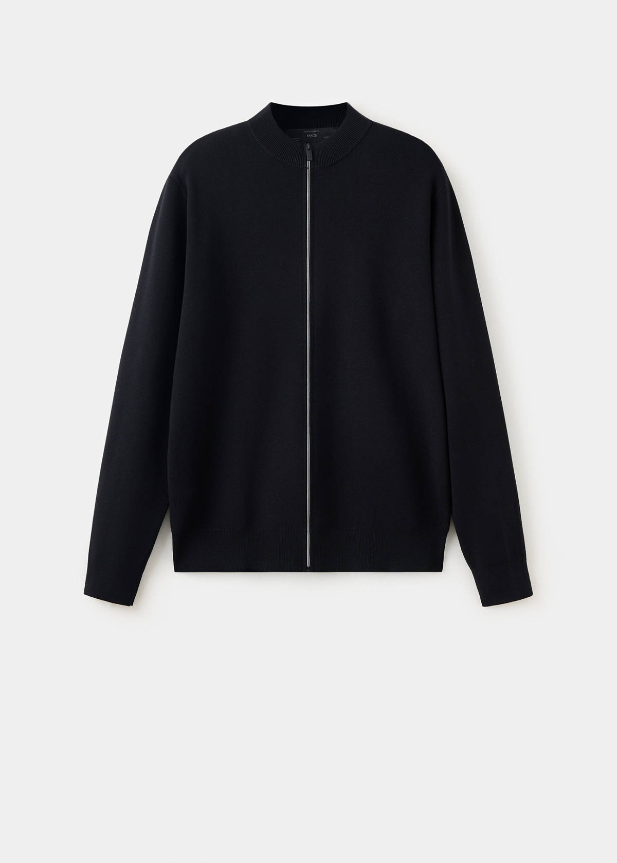 Comfort stretch knit cardigan — Black
