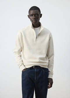 Cotton blend sweatshirt zipper — Off White 1