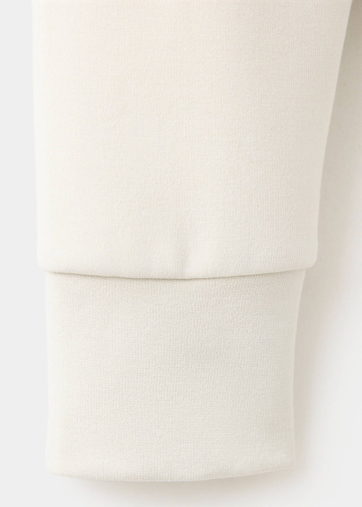 Cotton blend sweatshirt zipper — Off White