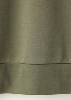 Cotton blend sweatshirt zipper — Khaki 9