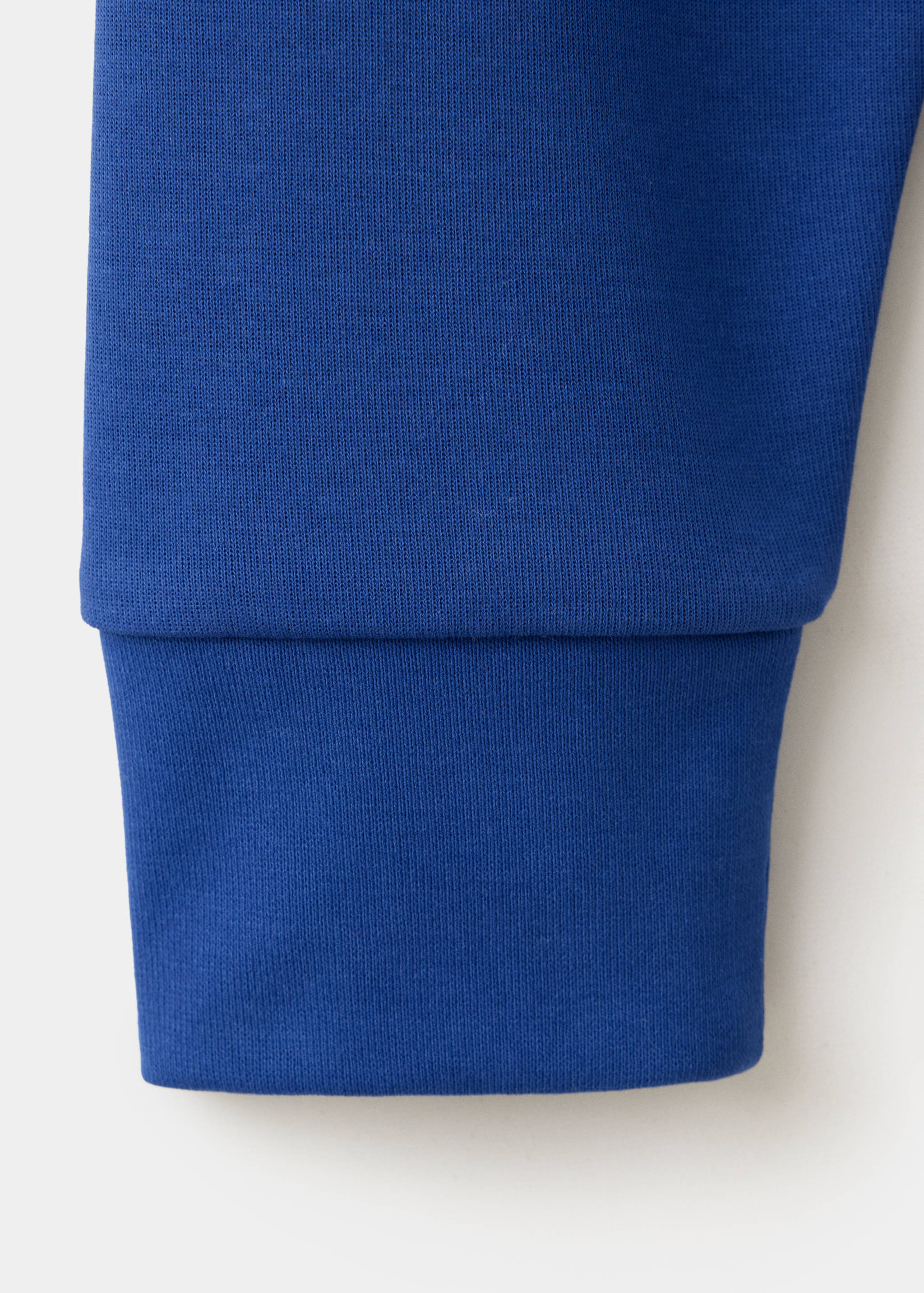 Cotton blend sweatshirt zipper - Details of the article 0