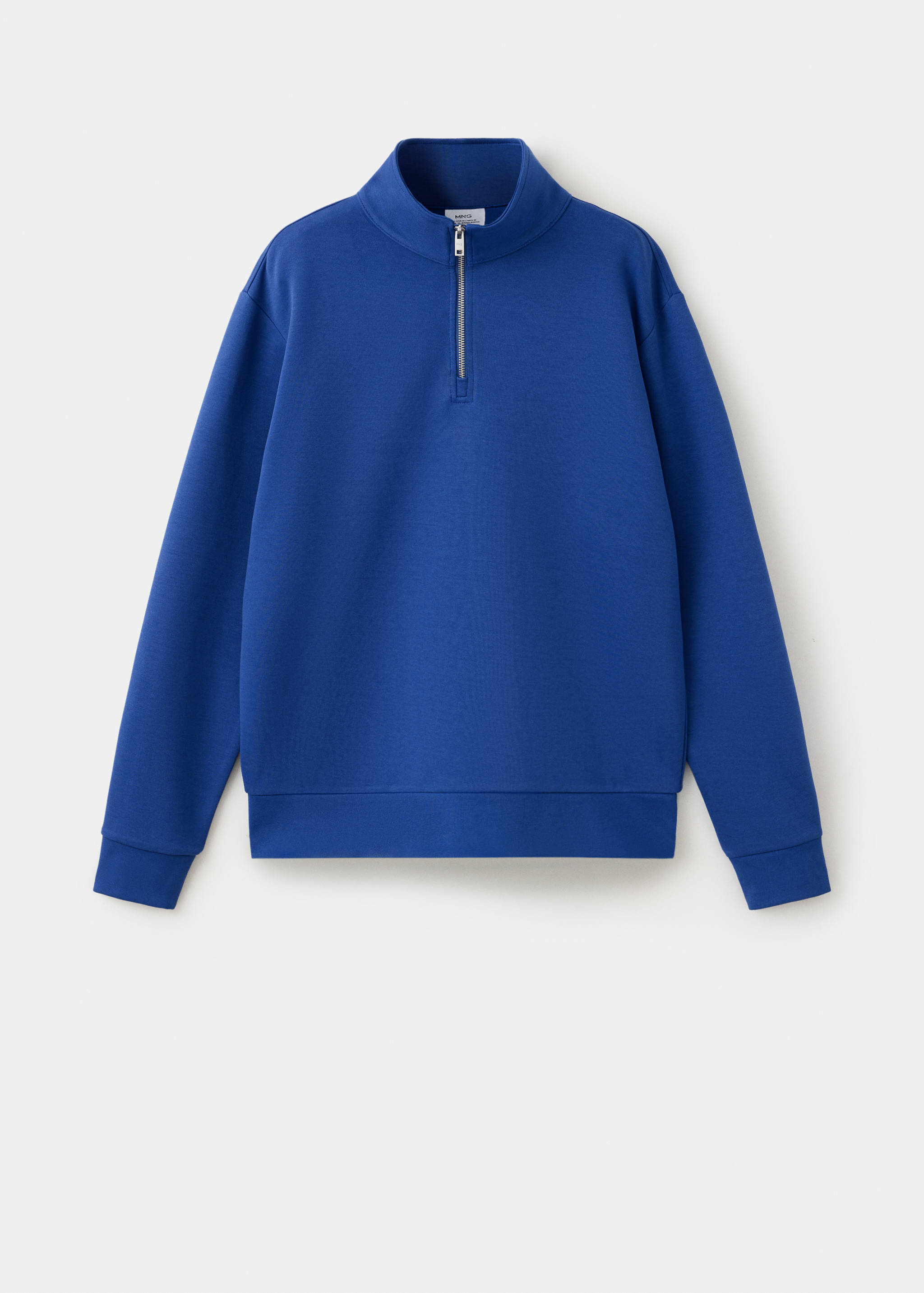 Cotton blend sweatshirt zipper - Article without model