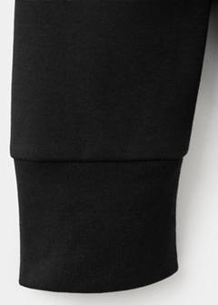 Cotton blend sweatshirt zipper — Black 9