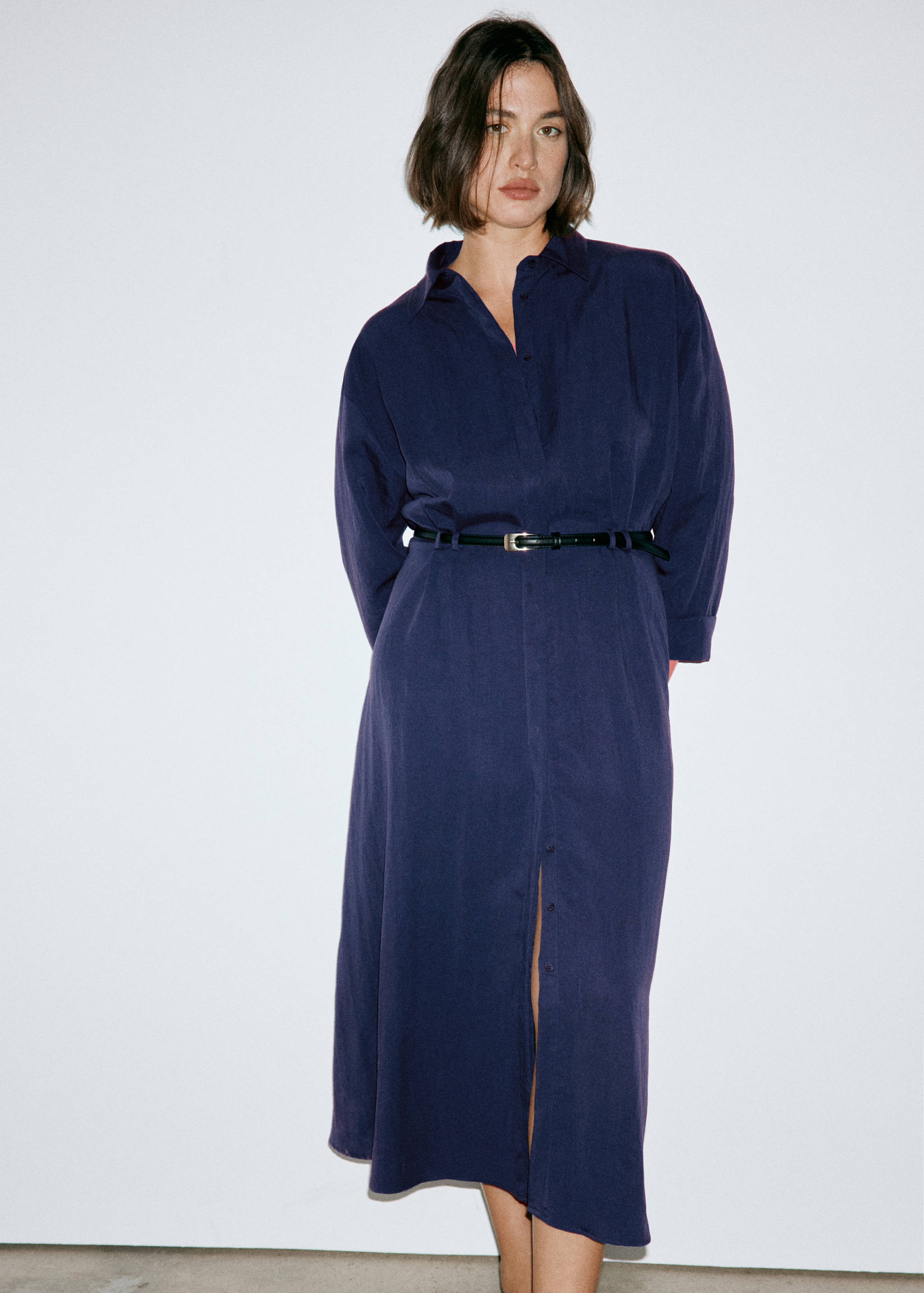 Lyocell shirt dress - Details of the article 6