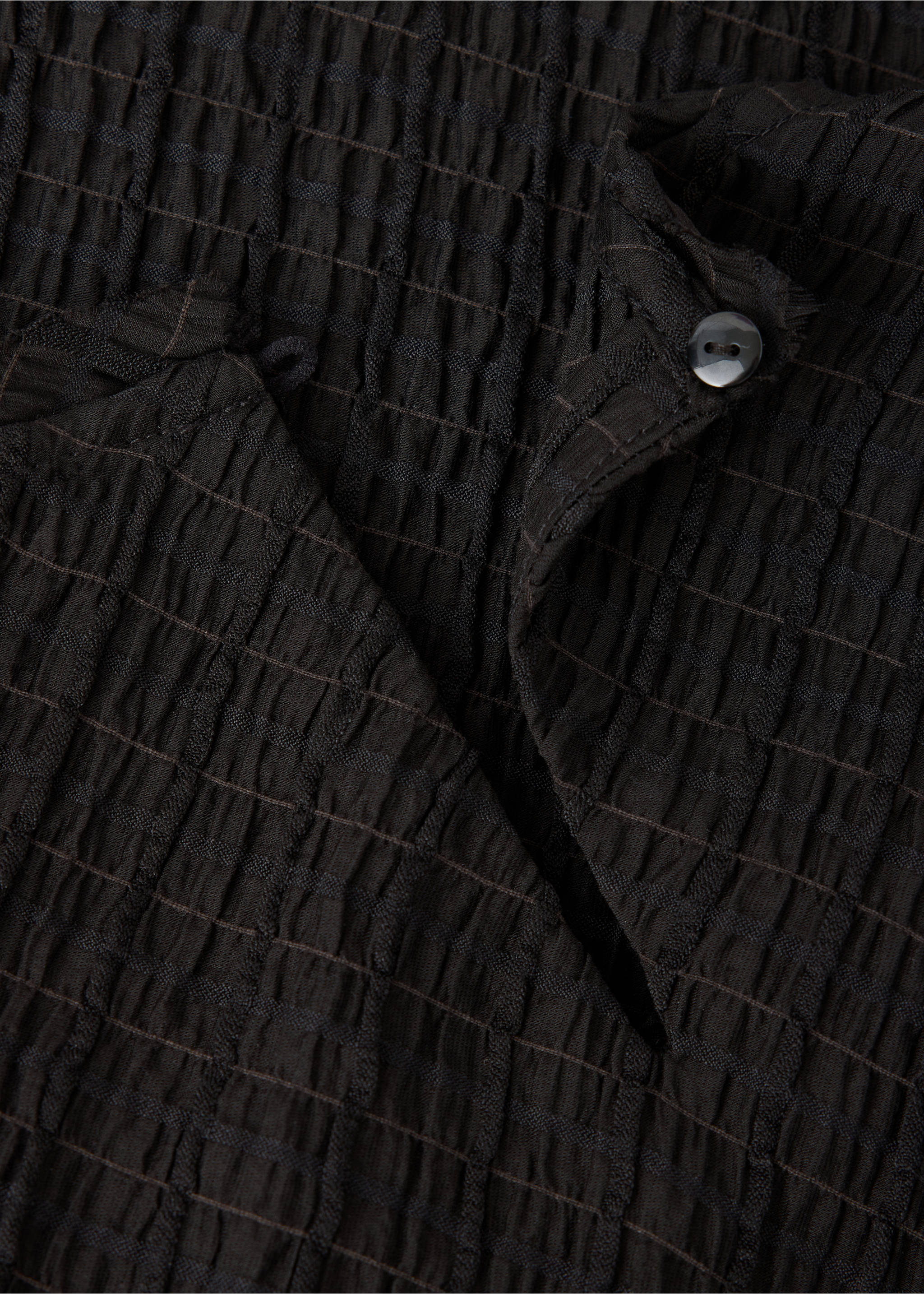 Ruched dress with belt - Details of the article 0, Brown. Ref: 37065989-00.