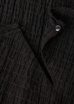 Ruched dress with belt — Brown 9
