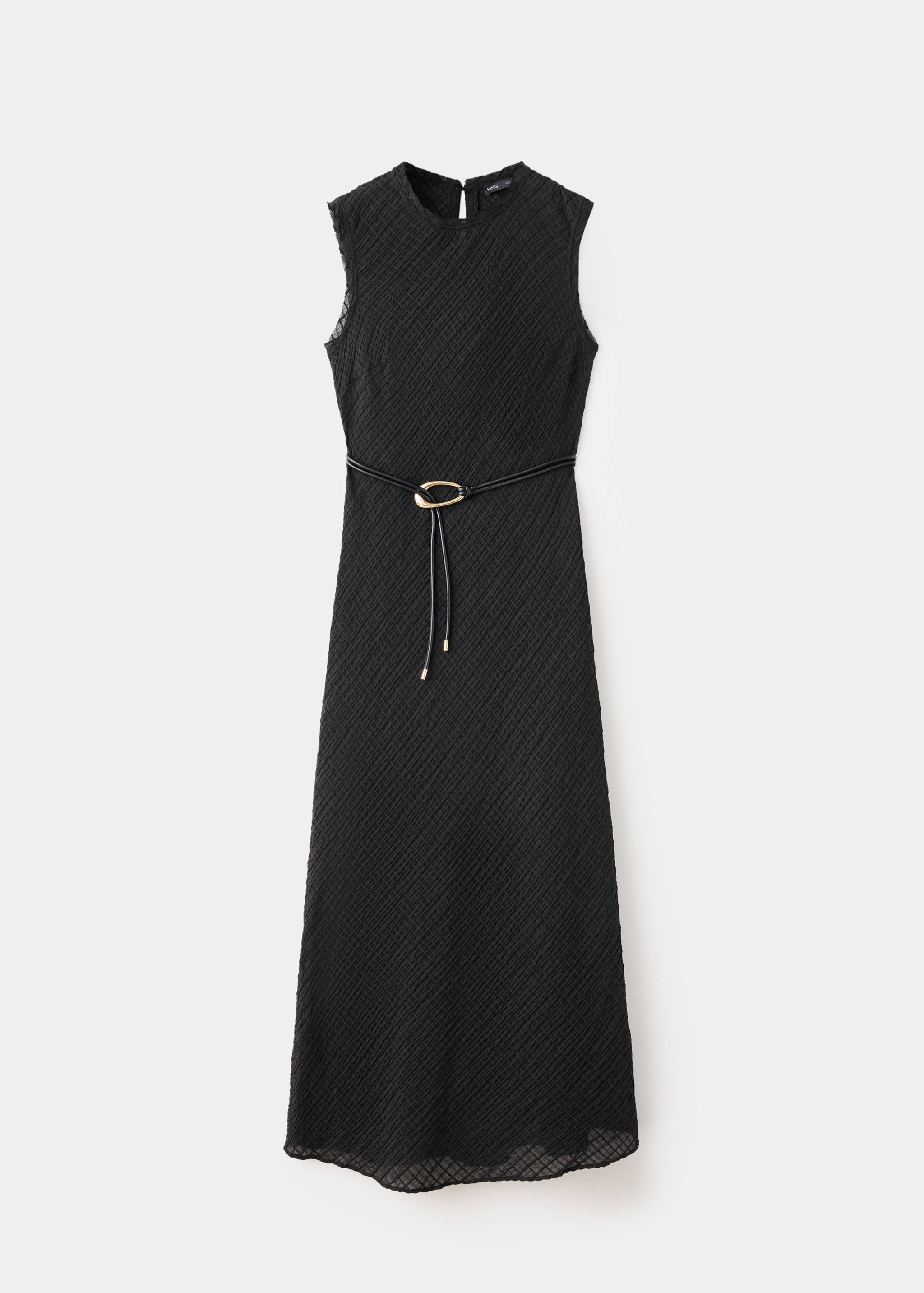 Ruched dress with belt - Article without model
