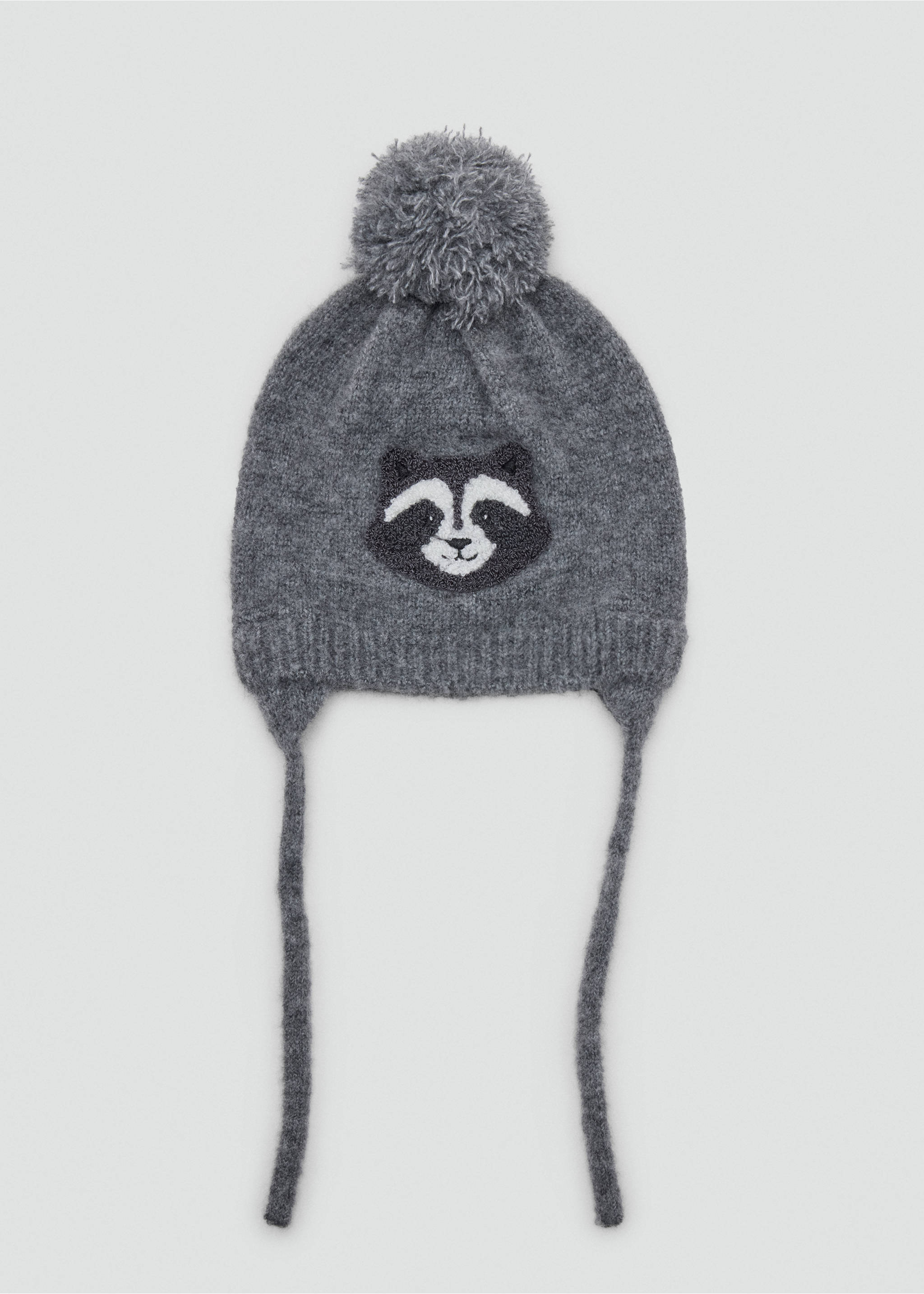 Gorro de malha de guaxinim - Artigo sem modelo, Cinzento. Ref: 37065990-00.
