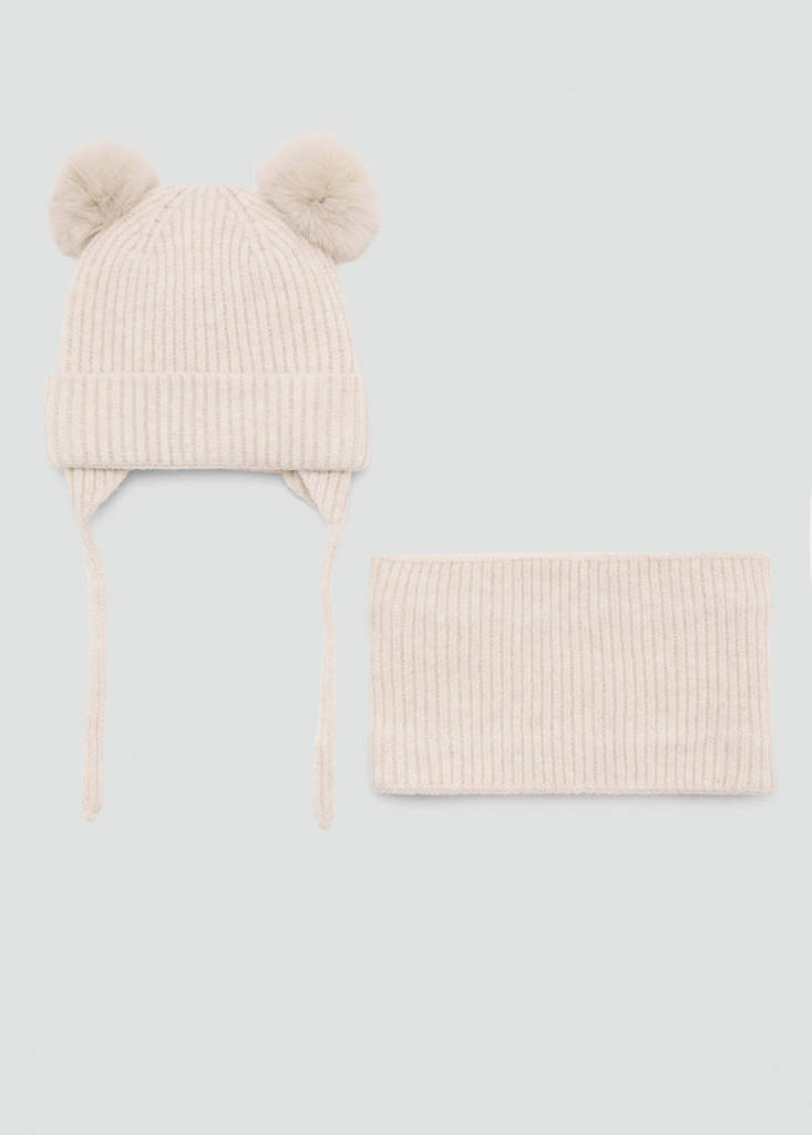 Knit scarf — Sand
