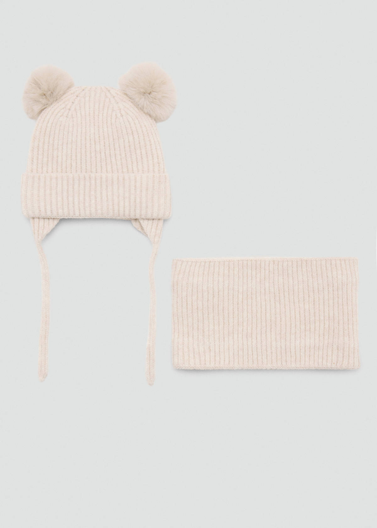 Knit scarf — Sand