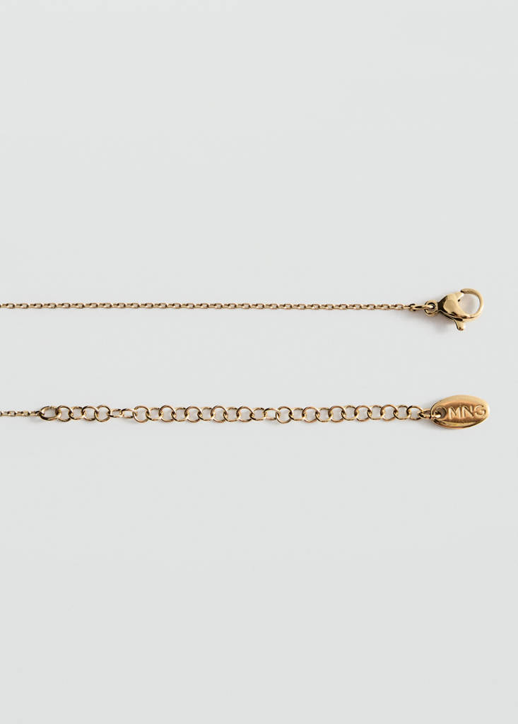 Stainless steel bead necklace — Gold