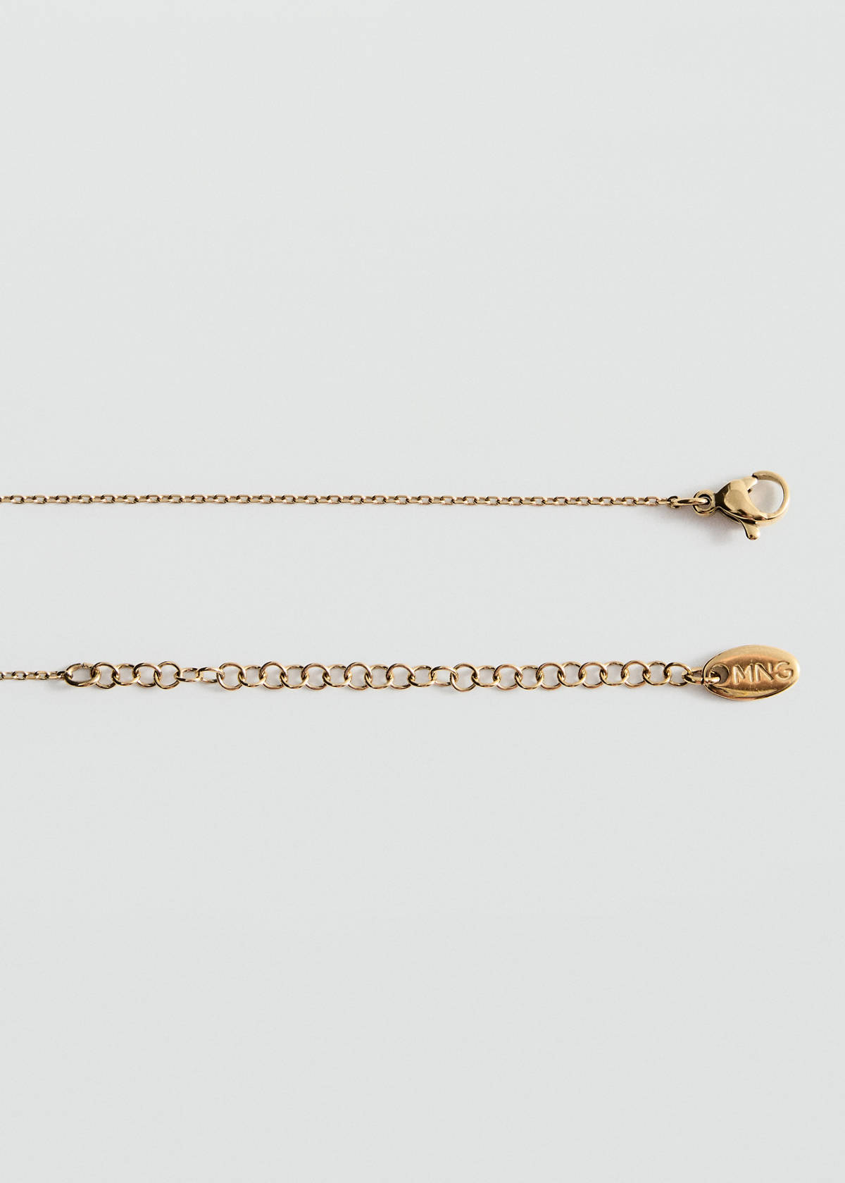 Stainless steel bead necklace — Gold
