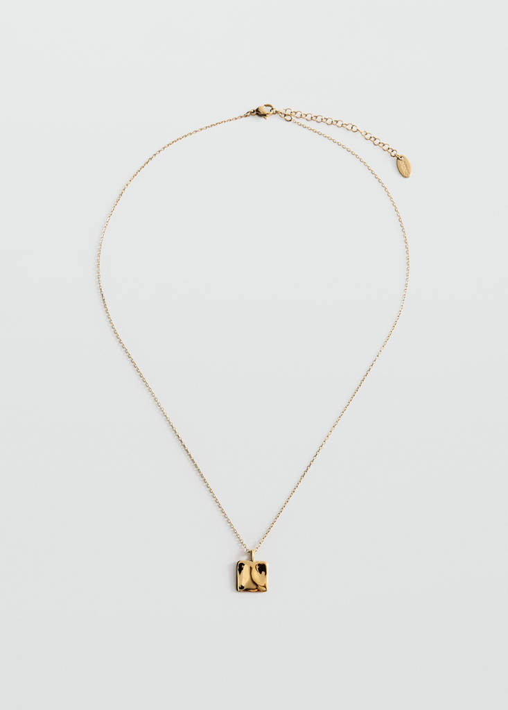 Stainless steel bead necklace — Gold
