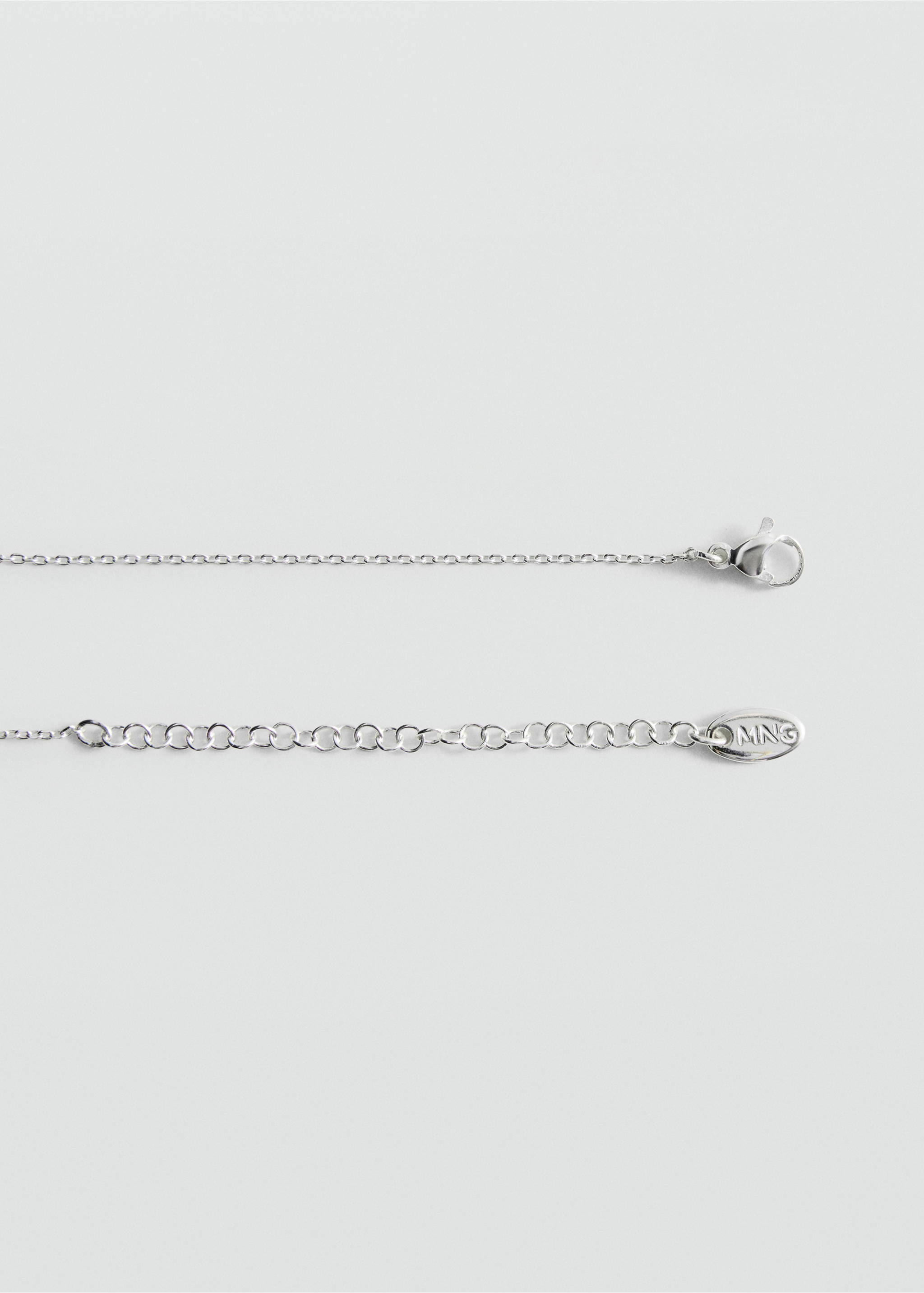 Bead chain necklace - Details of the article 1, Silver. Ref: 37065992-00.