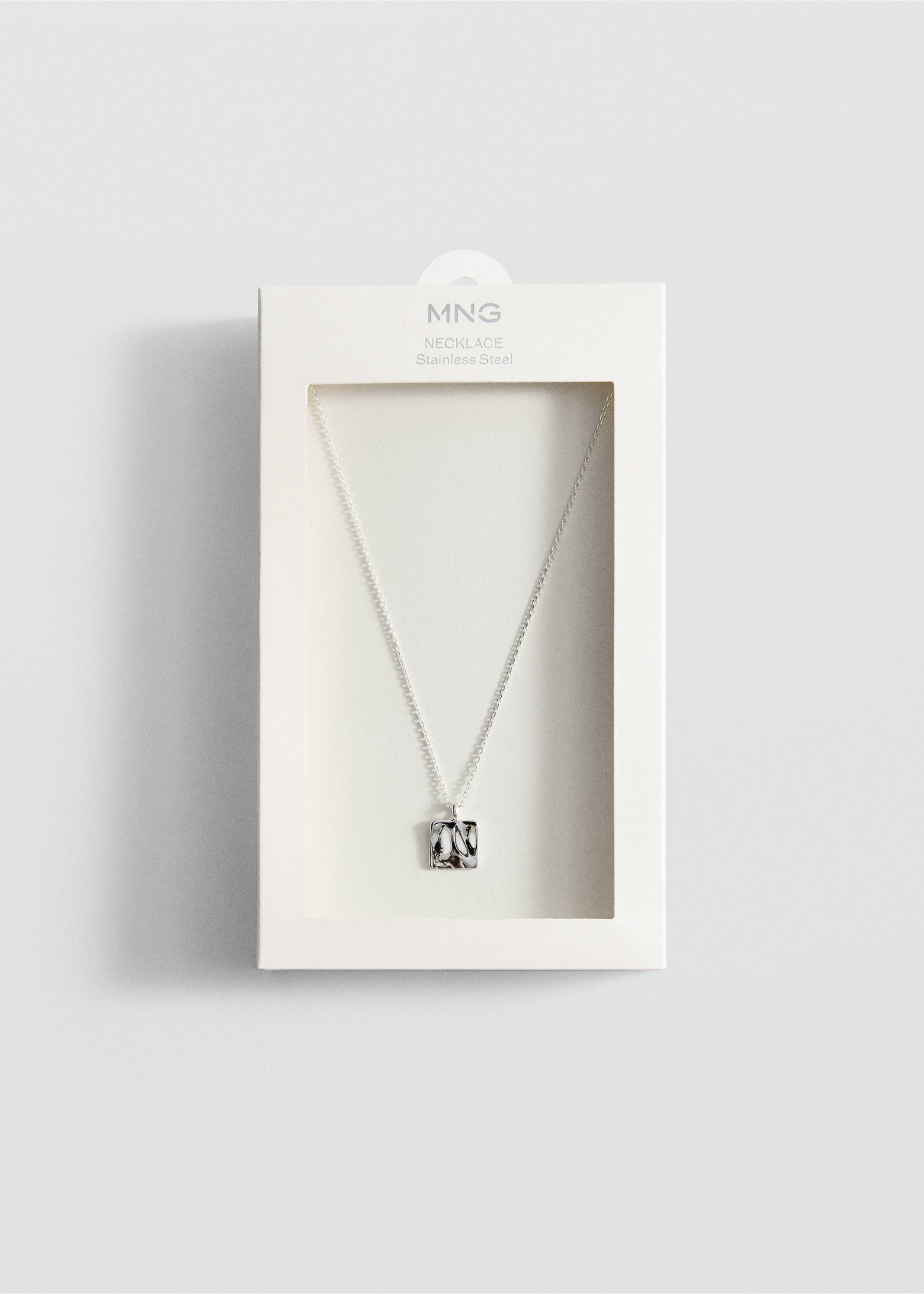 Bead chain necklace - Details of the article 2, Silver. Ref: 37065992-00.