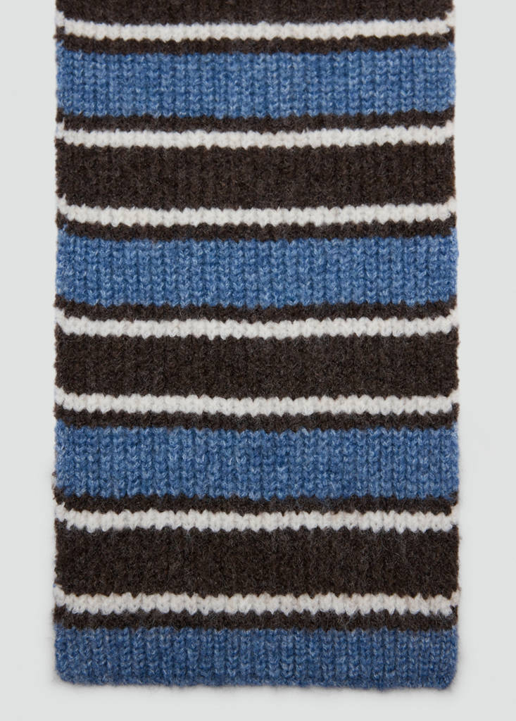 Striped scarf — Sky Blue