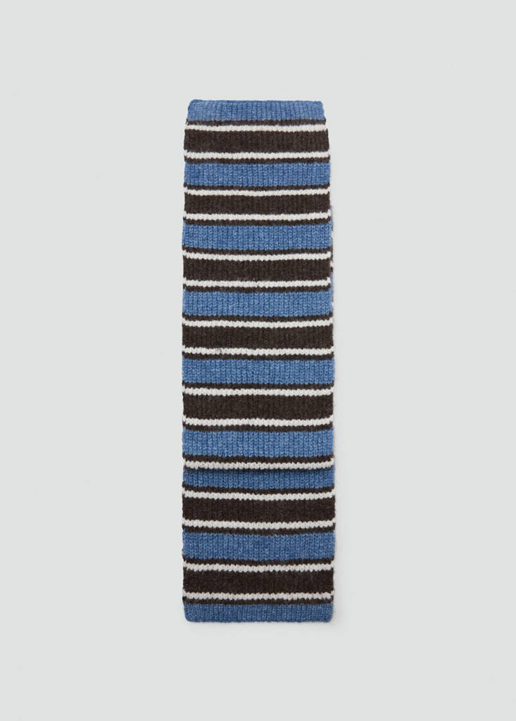 Striped scarf — Sky Blue