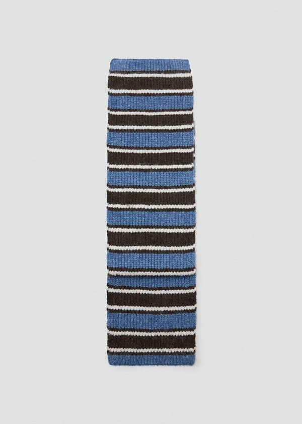 Striped scarf — Sky Blue