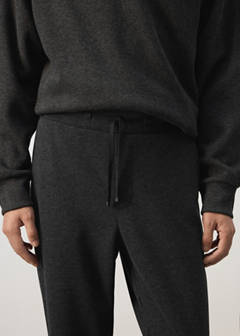 Joggers with elasticated waistband and drawstring — Dark Grey 4